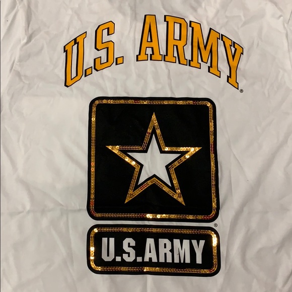 Victoria Secret PINK Bling US Army Tee Shirt - Picture 3 of 5